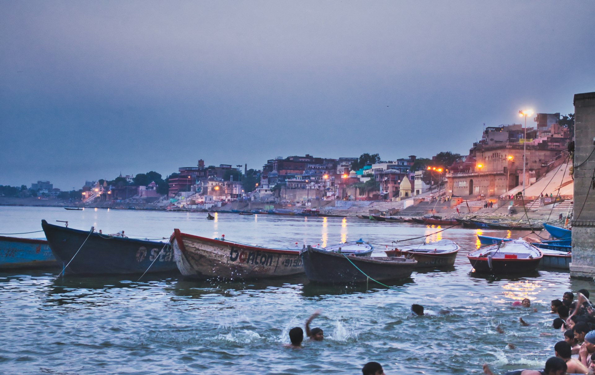Ganga Aarti and river ghats at Rishikesh, Uttarakhand